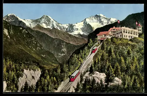 AK Interlaken, Heimwehfluh, Bergbahnen mit Station