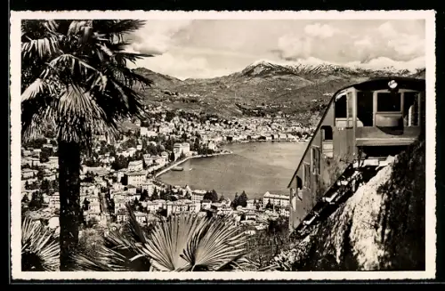 AK Lugano, Funicolare del Monte S. Salvatore e Panorama, Bergbahn