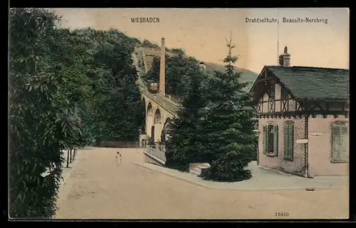 AK Wiesbaden, Drahtseilbahn, Beausite-Neroberg