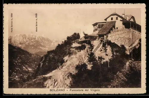 AK Bolzano / Bozen, Funicolare Virgolo, Gipfelstation der Bergbahn