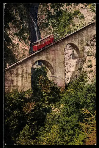 AK Funicolare della Mendola, Viadotto grande, Bergbahn