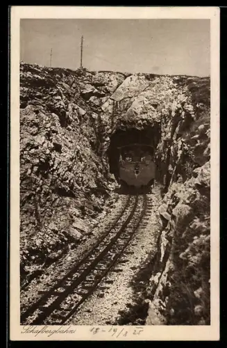 AK Schafbergbahn, Schafberg-Bergbahn im Gelände