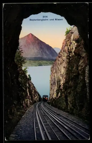 AK Beatenbergbahn und Niesen