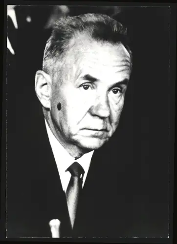Fotografie Sowjetischer Ministerpräsident Alexeij Kossygin im Jahr 1974