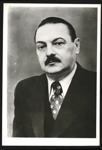 Fotografie Portrait des Sekretärs des ZK der KPdSU Andrej Alexandrowitsch Shdanow im Jahr 1950