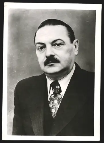 Fotografie Portrait des Sekretärs des ZK der KPdSU Andrej Alexandrowitsch Shdanow im Jahr 1950