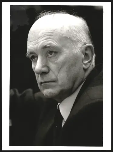 Fotografie Physiker und Mitbegründer der sowjetischen Raumfahrt Boris Rauschenbach bei einem Kongress in Tübingen 1988