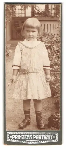 Fotografie Prinzess Portrait, Ort unbekannt, Hilde im Alter von 4 Jahren
