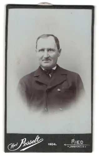 Fotografie Karl Posselt, Ried, Kirchenplatz 17, Josef Ruhberger im Porträt
