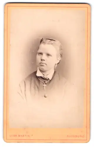 Fotografie Gebr. Martin, Augsburg, Bahnhofstrasse 22, Jeanette Schlumberger im Porträt