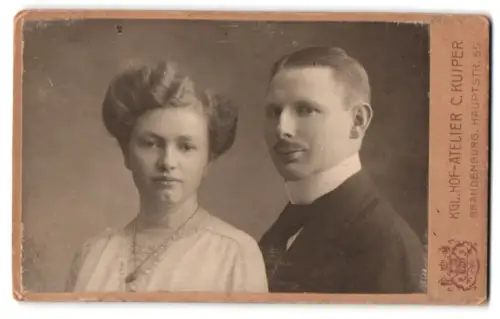 Fotografie Carl Kuiper, Brandenburg, Hauptstr. 55, Toni und Fritz im Jahr 1912