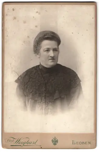 Fotografie Carl Weighart, Leoben, Stadt Fischergasse 92, Ida Turk im Jahr 1895