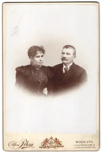 Fotografie Alfons Piksa, Wien, Lacknergasse 9, Porträt des Paares Jauernigg