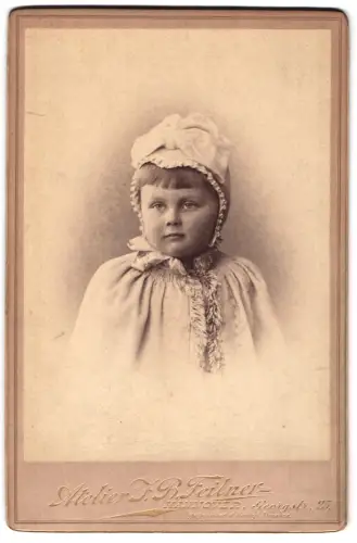 Fotografie J. B. Feilner, Hannover, Georgstrasse 25, Ilse Brandis im April 1895