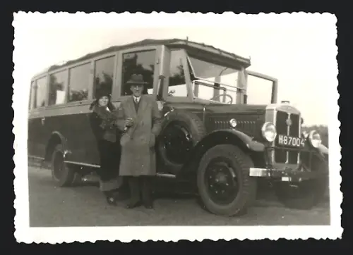 Fotografie Bus Leyland, Omnibus mit Kennzeichen H-87004