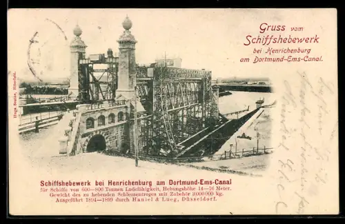 AK Schiffshebewerk Henrichenburg am Dortmund-Ems-Kanal