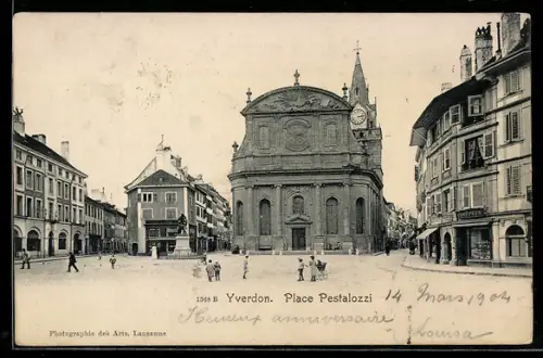AK Yverdon, Place Pestalozzi