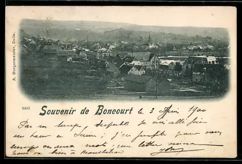 AK Boncourt, Vue panoramique