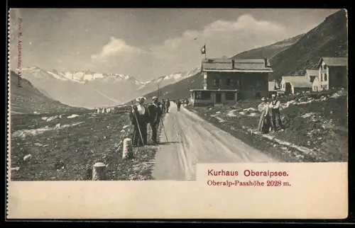 AK Oberalpsee, Kurhaus Oberalpsee an der Oberalp-Passhöhe