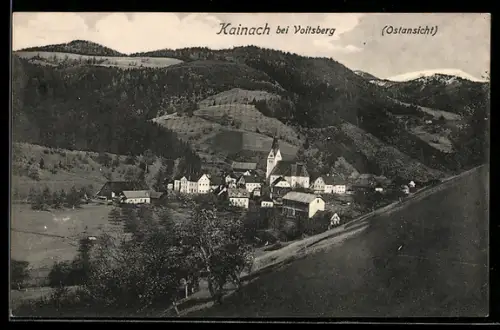 AK Kainach bei Voitsberg, Ostansicht mit Kirche