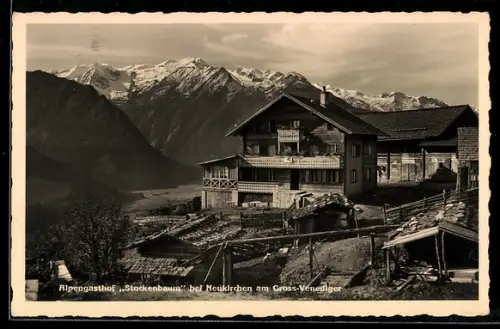 AK Neukirchen am Gross-Venediger, Alpengasthof Stockenbaum