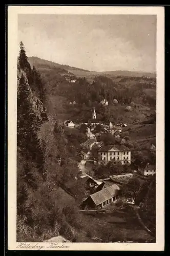 AK Hüttenberg /Kärnten, Panorama mit Kirche aus der Vogelschau
