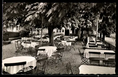 AK Braunfels, Brauerei-Ausschank der Schlossbrauerei, Biergarten