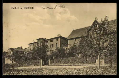 AK Bethel bei Bielefeld, Neu-Tabor, Gebäude-Panorama