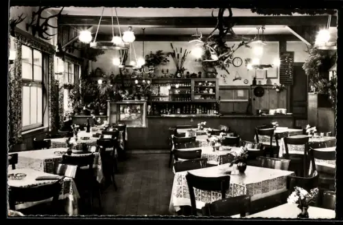 AK Bad Homburg, Forellengut Taunus, Gasthaus, Speiseraum, Familie Heinrich Herzberger