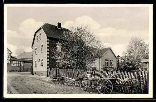 AK Butzbach /Hessen, Freizeitheim Bodenrod, Strasse, Wagen