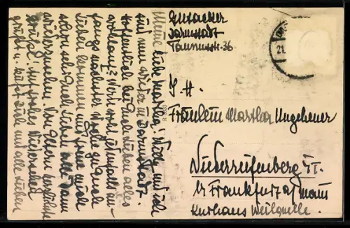 AK Darmstadt, Rheinstrasse, Ludwigsmonument