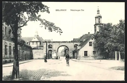 AK Erlangen, Blick auf Nürnberger Tor