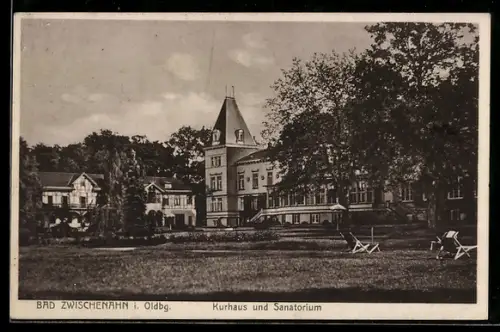 AK Bad Zwischenahn i. Oldbg., Kurhaus und Sanatorium