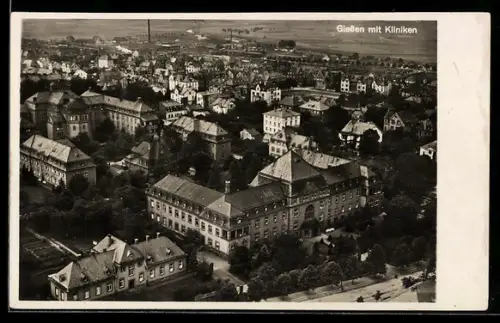 AK Giessen, Ortsansicht mit Kliniken