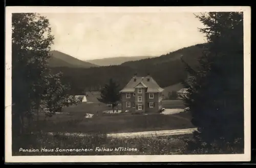AK Falkau b. Titisee, Pension Haus Sonnenschein, Inh. Pohle & Hagelstein