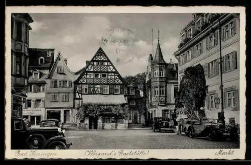 AK Bad Kissingen, Markt, Wiegand`s Gaststätte