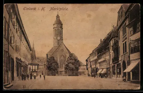 AK Einbeck i. H., Partie am Marktplatz