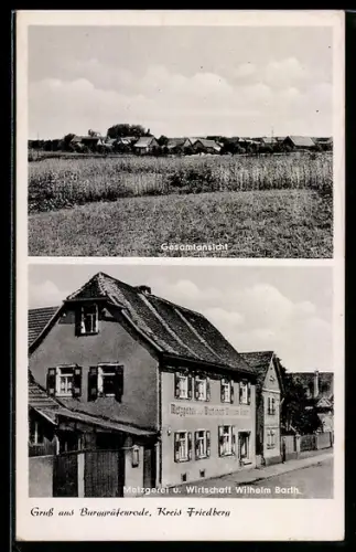 AK Burggräfenrode /Friedberg, Gasthaus Wilhelm Barth