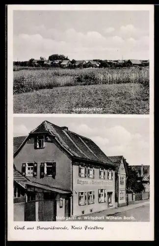 AK Burggräfenrode /Friedberg, Gasthof Wilhelm Barth