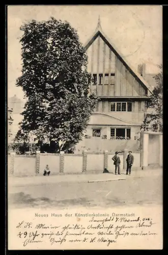 AK Darmstadt, Neues Haus der Künstlerkolonie
