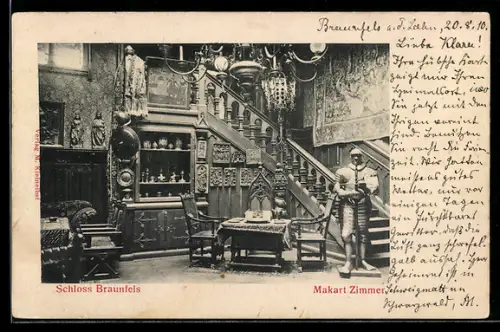 AK Braunfels, Schloss, Makart-Zimmer, Innenansicht