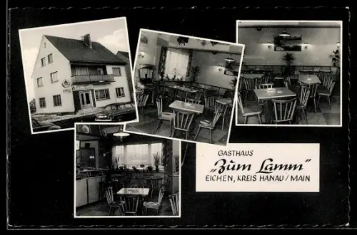 AK Eichen /Kreis Hanau, Gasthaus Zum Lamm, Innenansichten