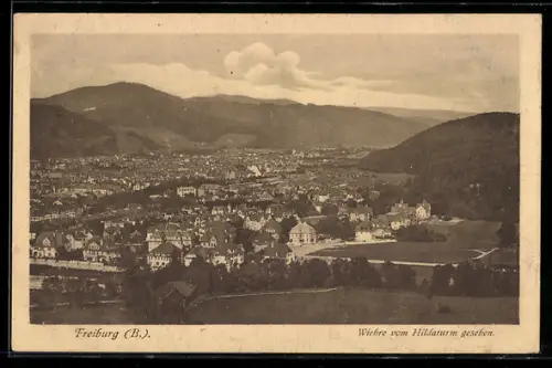 AK Freiburg i. B., Wiehre vom Hildaturm gesehen