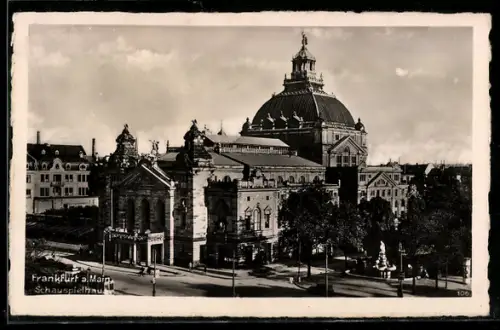 AK Frankfurt a. Main, Blick auf das Schauspielhaus