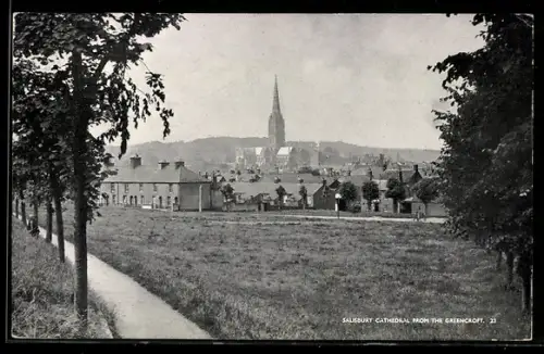 AK Salisbury, Salisbury Cathedral from the Greencroft