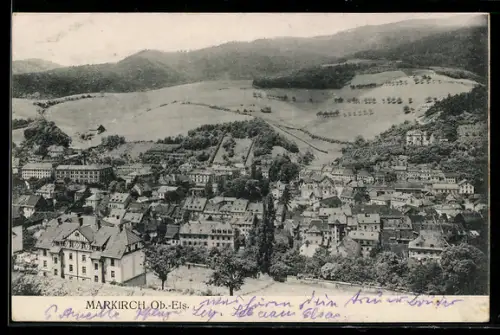 AK Markirch /Ob.-Els., Panorama des Ortes