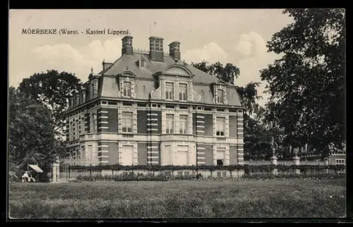 AK Moerbeke /Waes, Kasteel Lippens