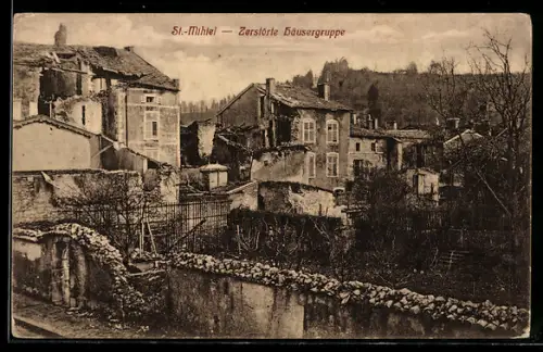 AK St.-Mihiel, Zerstörte Häusergruppe
