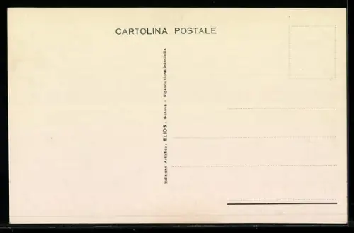 AK Genova, Piazza de Ferrari, Strassenbahn