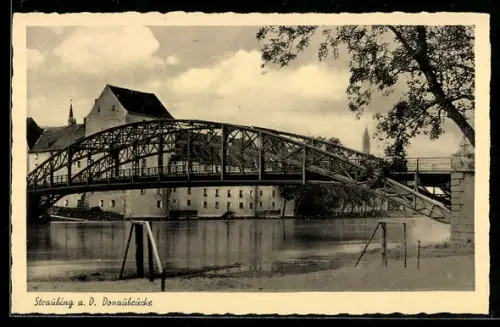 AK Straubing a. D., Donaubrücke